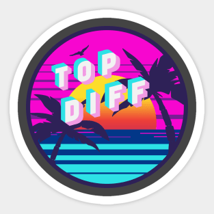 Retrowave Top Diff Sticker